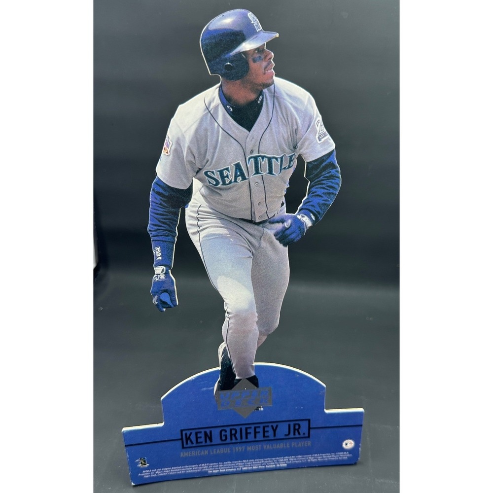 Upper Deck Ken Griffey Jr 1997 MVP Cardboard Standee Seattle Mariners Blue/Gray